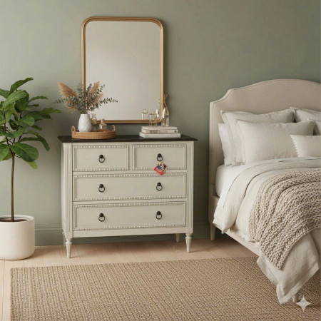 Kith 43-210 : Tủ Trang Trí 04 Ngăn Kéo - H 97cm 